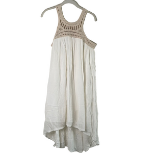 Chelsea & Violet White High-Low Pleated Sundress size L